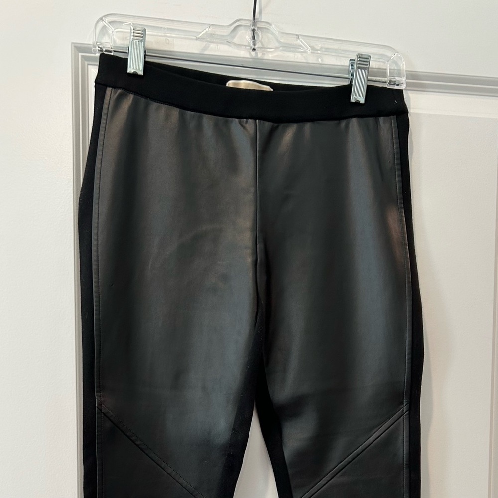 Michael Kors Black Faux Leather Pants
